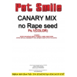 petsmile canary mix no rape seed  5kg 